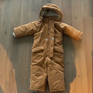 Kids Tan Puffer Jacket